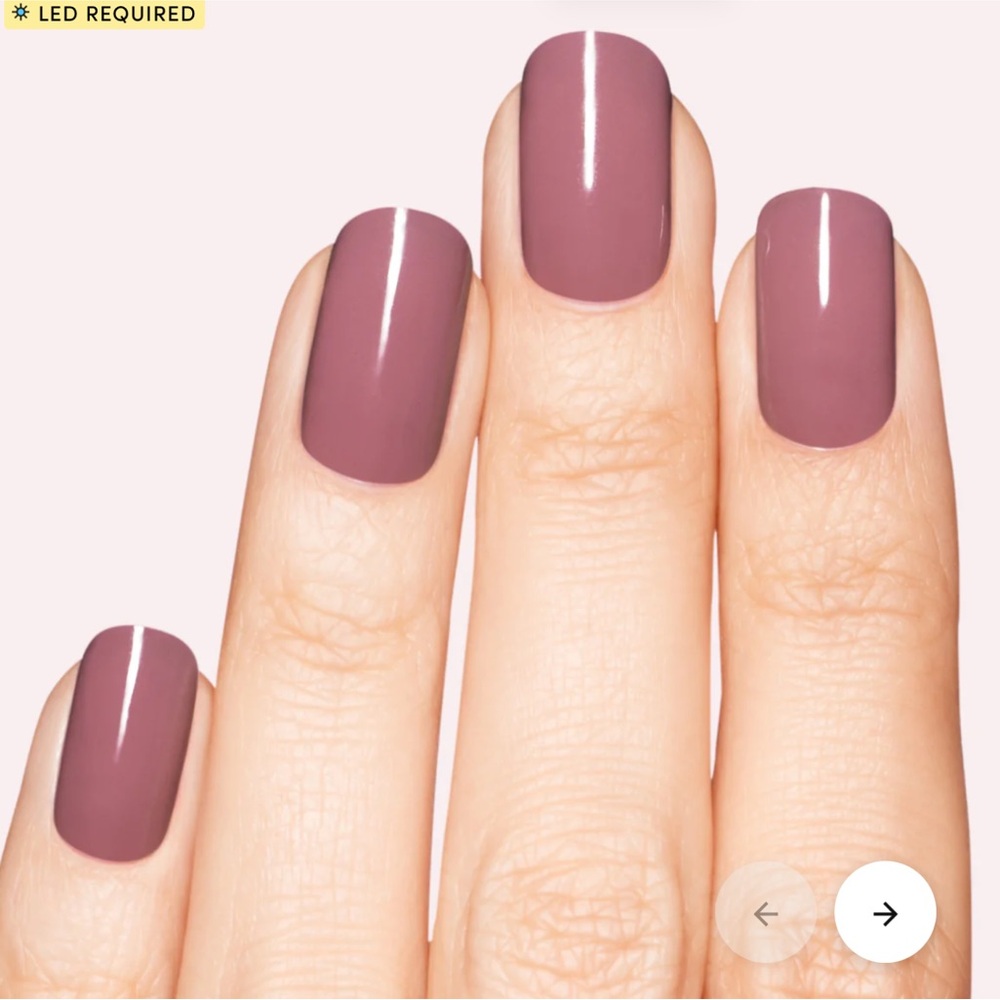 Dashing Diva ASH ROSE Glaze LED Semi-Cured Gel Strips
